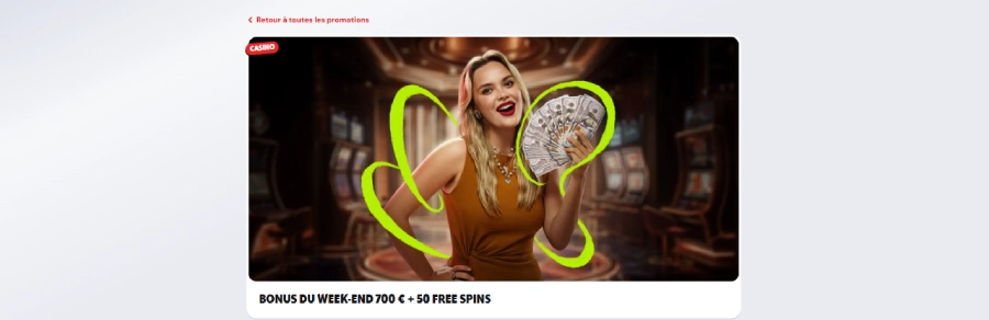 Bonus week-end de SupaBet