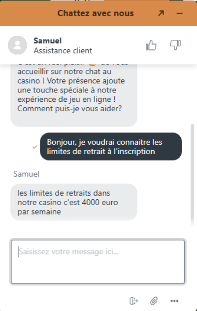 Service client de DublinBet