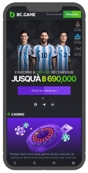 BC Game version mobile