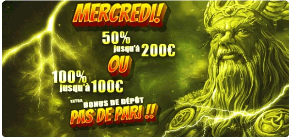 bonus de recharge Thor Casino