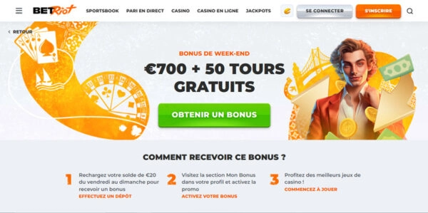 capture decran bonus weekend betriot casino