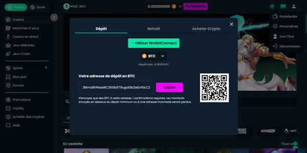 capture decran depot mega dice casino