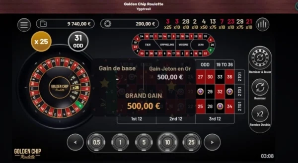 capture decran golden chip roulette
