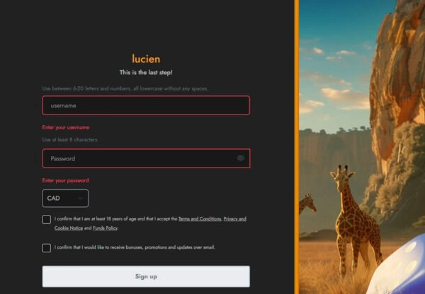 capture decran inscription casimba casino etape3