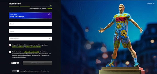 capture decran inscription rtbet casino etape3