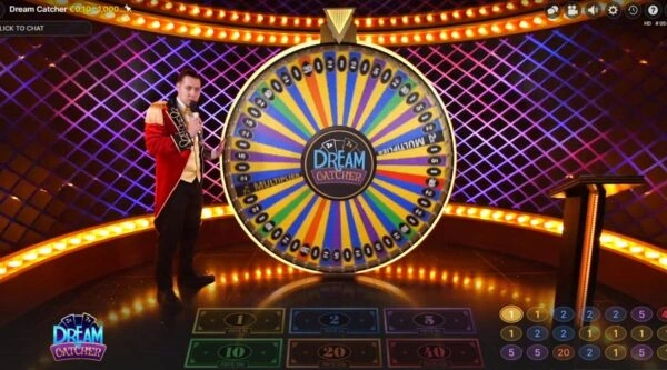 capture d'écran interface dream catcher casino