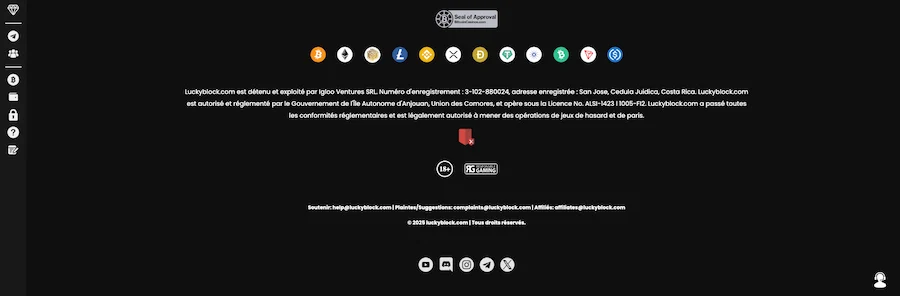 licence lucky block casino