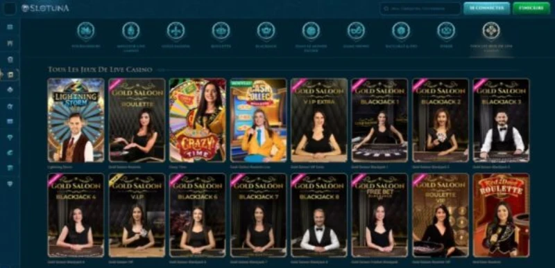 capture d'écran live casino slotuna casino