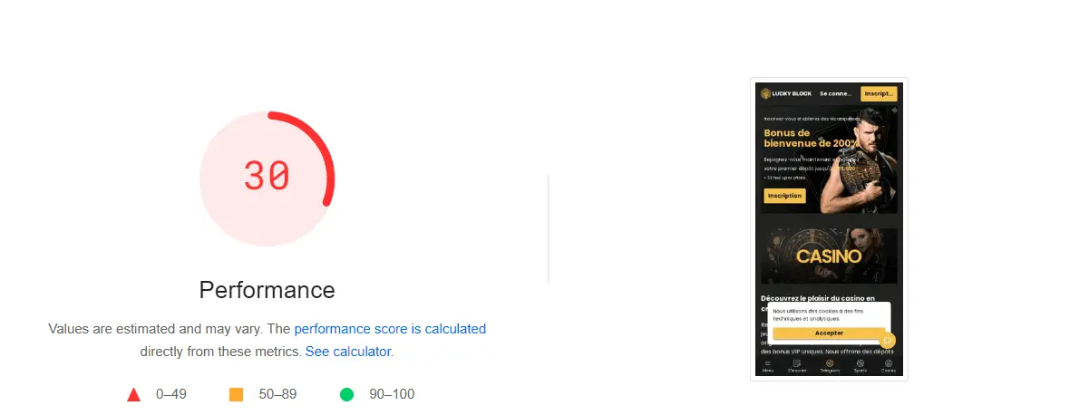 rapidité sur lucky block casino