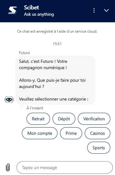service client scibet