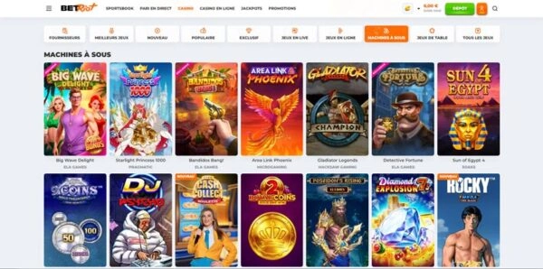 capture decran slots betriot casino