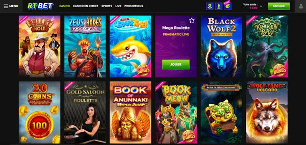 capture decran slots rtbet casino