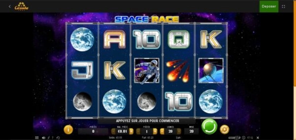 capture decran space race casimba casino