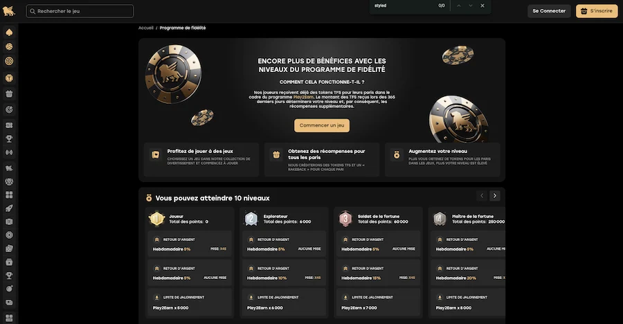 programme vip Fairspin Casino