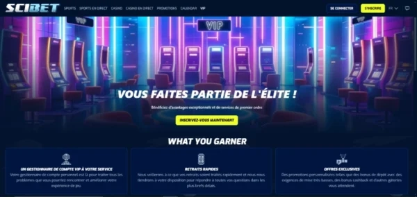 capture d'écran vip scibet casino