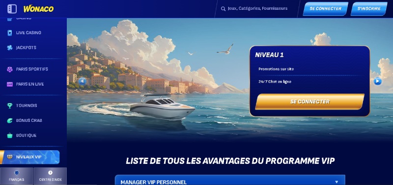 wonaco casino le club vip