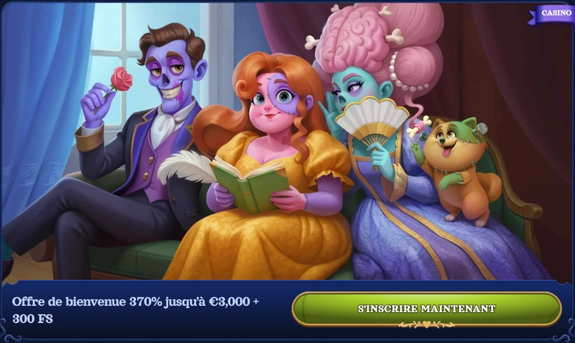 Bonus de bienvenue sur Casombie Casino en ligne