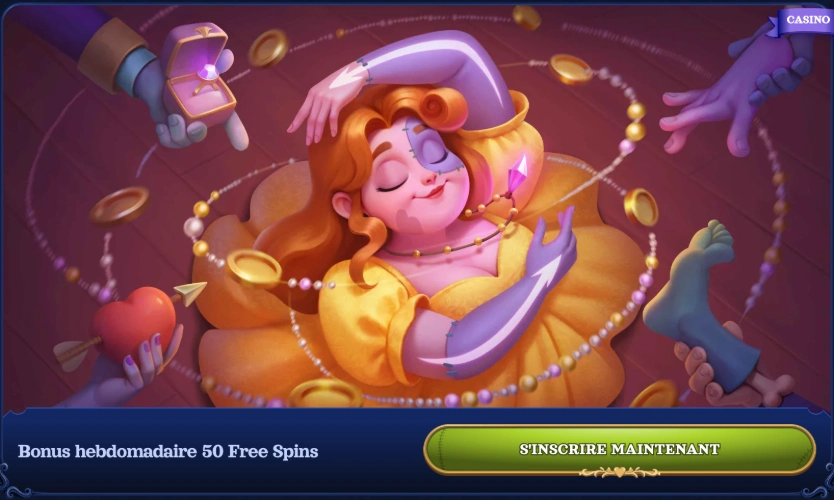 Bonus de tours gratuits hebdomadaires sur Casombie Casino en ligne.