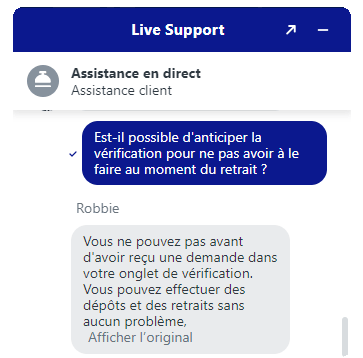 live chat vérification wonaco casino