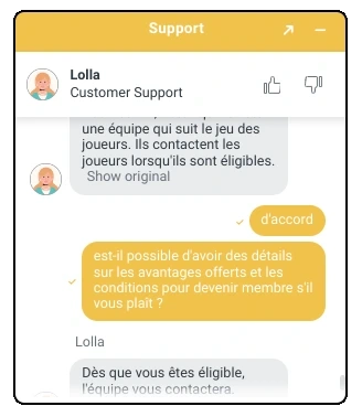 live chat vip golden panda casino