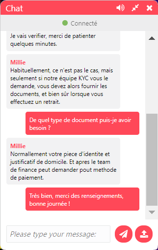 Live Chat Zinkra Casino