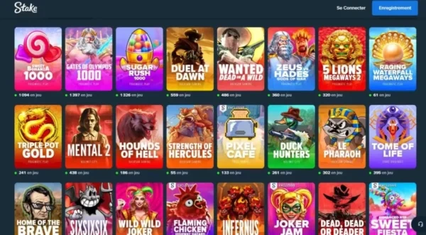 page machines sous stake casino