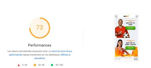 performances mobiles betriot casino