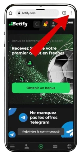 telecharger apk betify android etape2