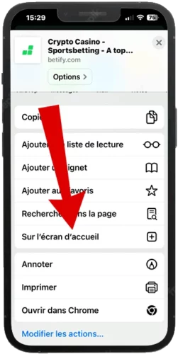 telecharger apk betify iphone etape 3