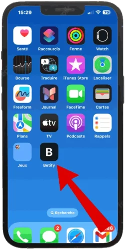 telecharger apk betify iphone etape 4