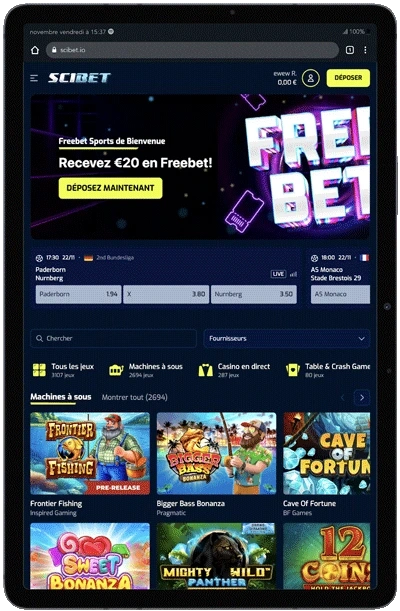 version mobile galaxy scibet casino