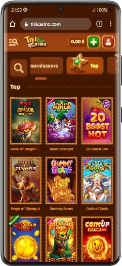 version mobile galaxy tiki casino