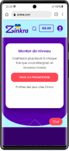 Version mobile Google Pixels Zinkra Casino