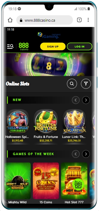version mobile huawei 888 casino
