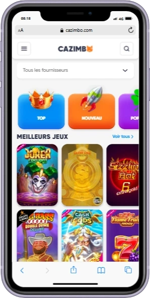 version mobile iphone cazimbo casino
