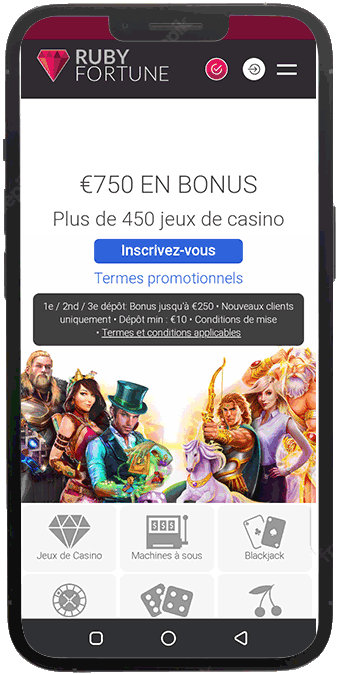 Version mobile Ruby Fortune