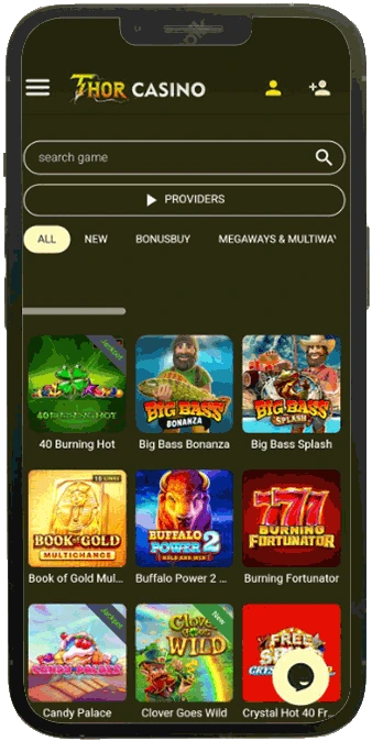 version mobile Thor Casino 1