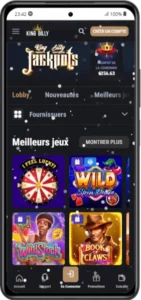 Version mobile de King Billy sur Xiaomi