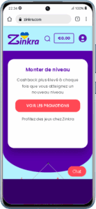 Version mobile Xiaomi Zinkra Casino