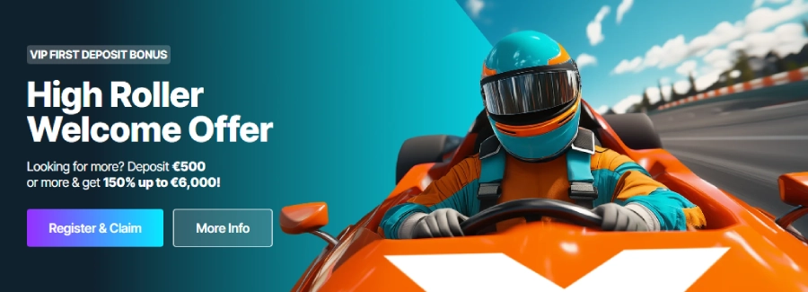 Bonus de premier dépôt High Roller LuckyMax