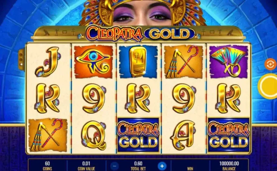 Capture écran de l'interface de Cleopatra Gold