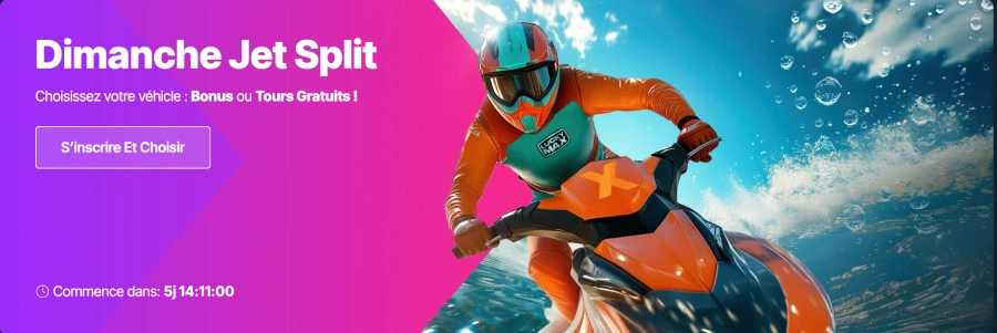 Dimanche Jet split LuckyMax Casino