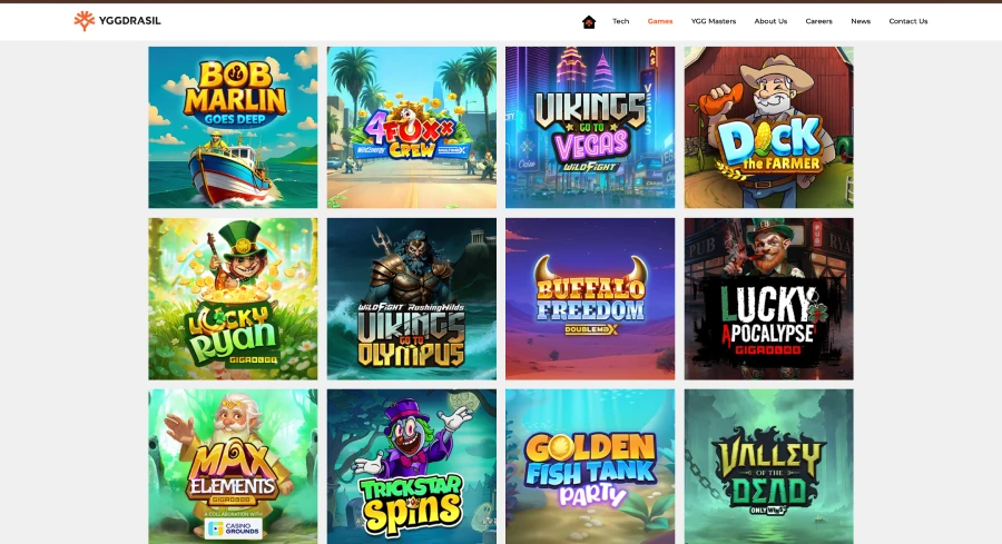 Jeux sur Yggdrasil Gaming