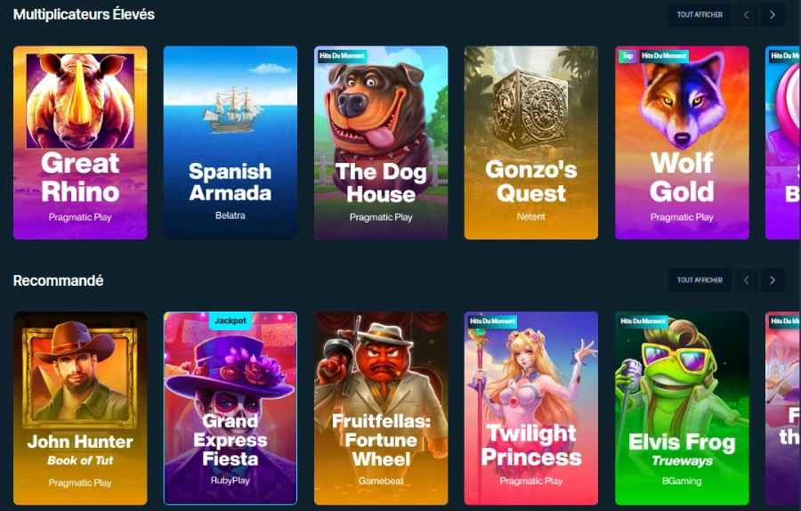 Machines à sous sur LuckyMax Casino