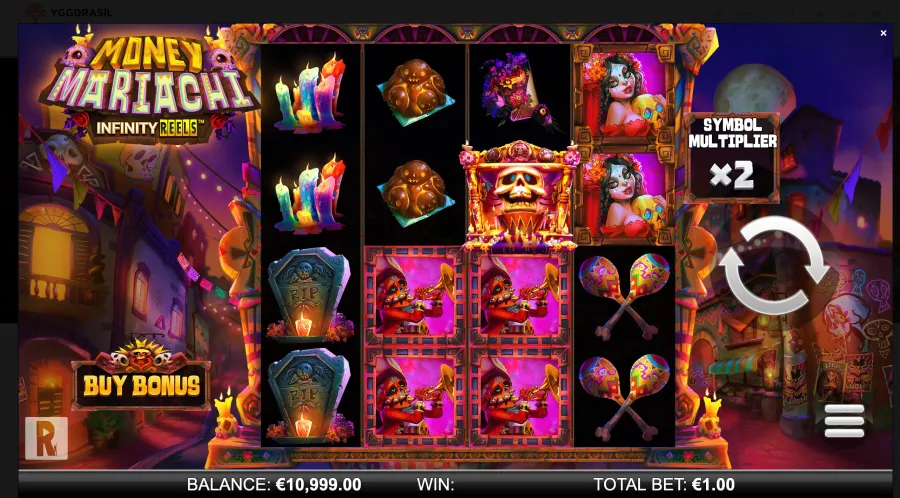 Money Mariachi Infinity Reels de Yggdrasil