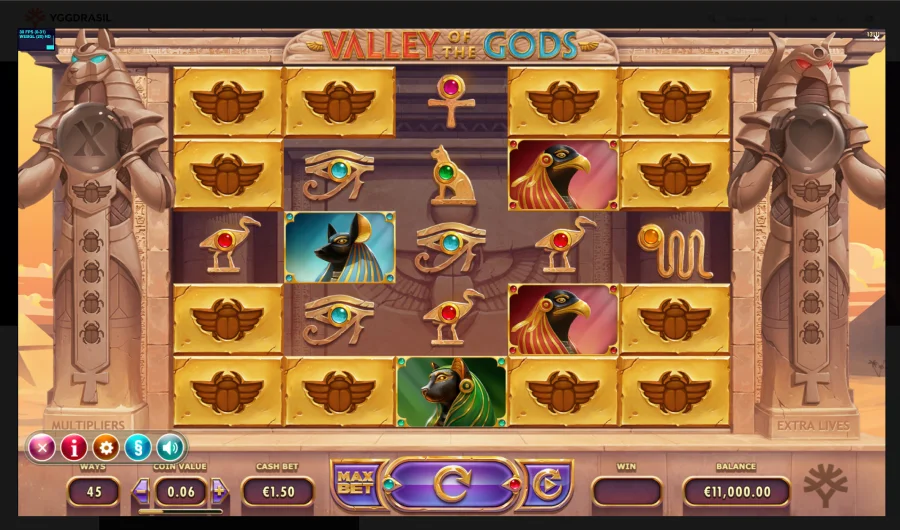 Valley of the Gods de Yggdrasil gaming