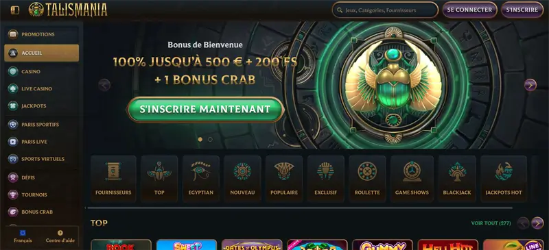 site officiel de talismania casino