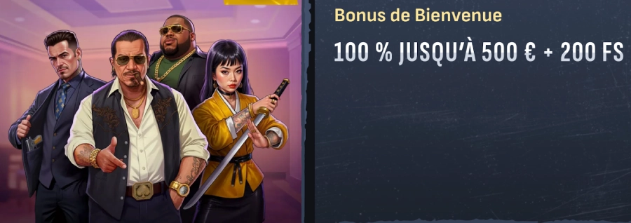 Bonus de bienvenue Mafia Casino