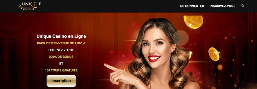 bonus de bienvenue win unique casino