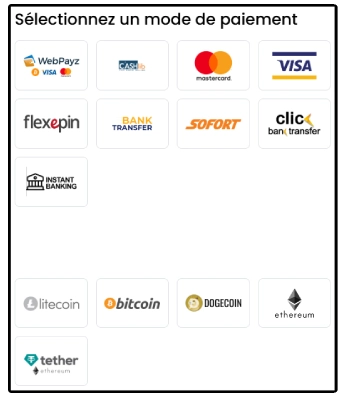 Faire un dépôt sur Europe777 étape 3